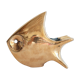 1960s solid brass ashtray in the shape of a stylized fish