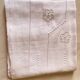 Drap monograme Jp en lin
