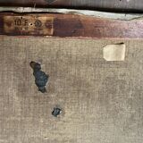 HST painting from the early 20th century "La Sorgue" (Aveyron) signed Chevalier + frame