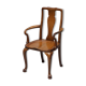 Victorian Howard & Son walnut office chair with stamp.