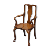 Victorian Howard & Son walnut office chair with stamp.