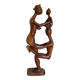 Original sculpture W. Mebdandi - The Family - solid mahogany wood, Tc