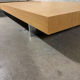 Jeu de 2 tables basses design Molteni&C, bois clair et laqué gris p