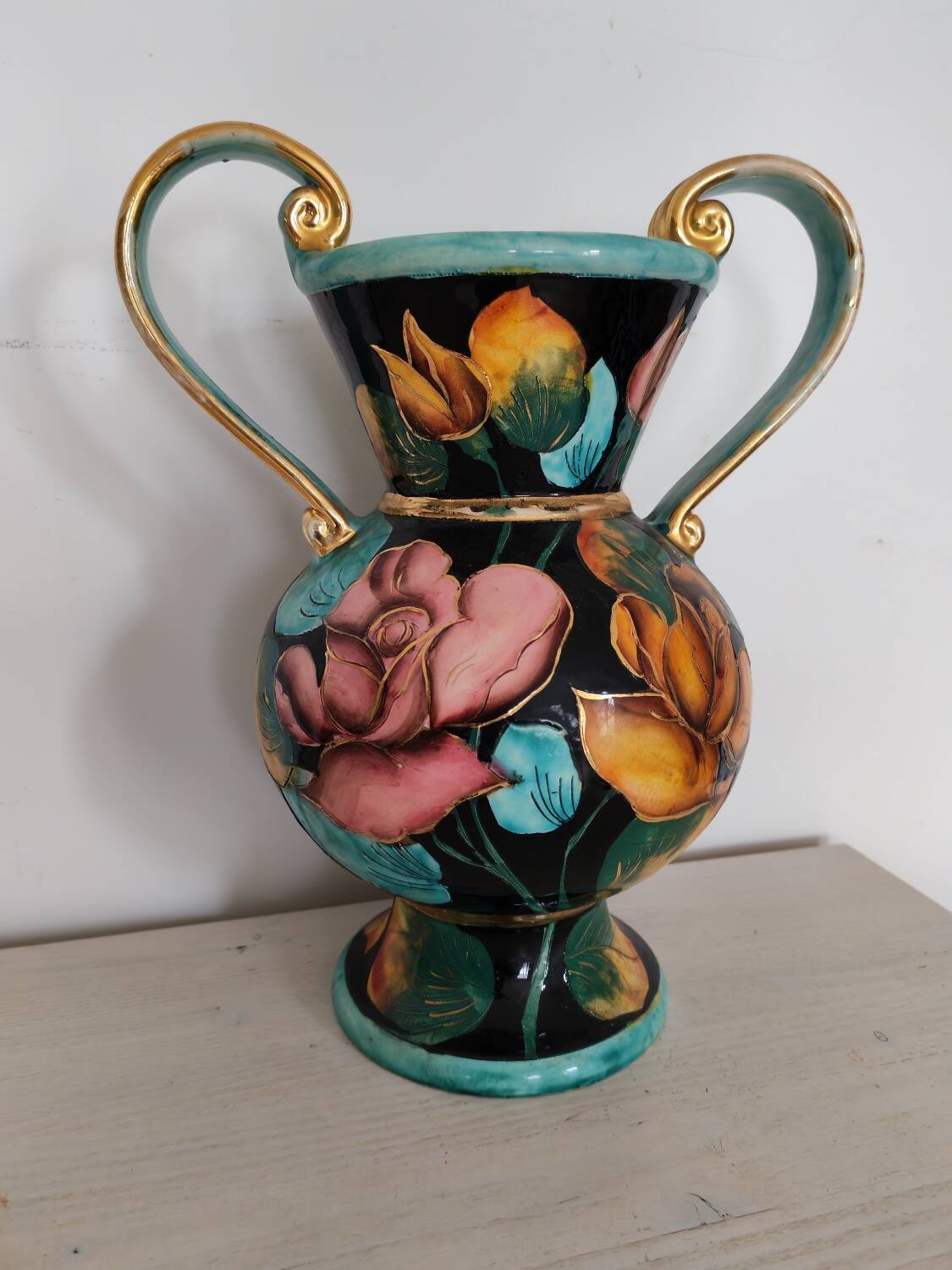 Ceramic vase Vallauris 1960