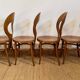 4 chaises bistrot Baumann modèle Mouette en bois courbé