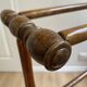 Vintage turned wooden towel rack
