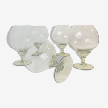 Ensemble de 5 verres de Rosenthal 50 ans verres de cognac brandy