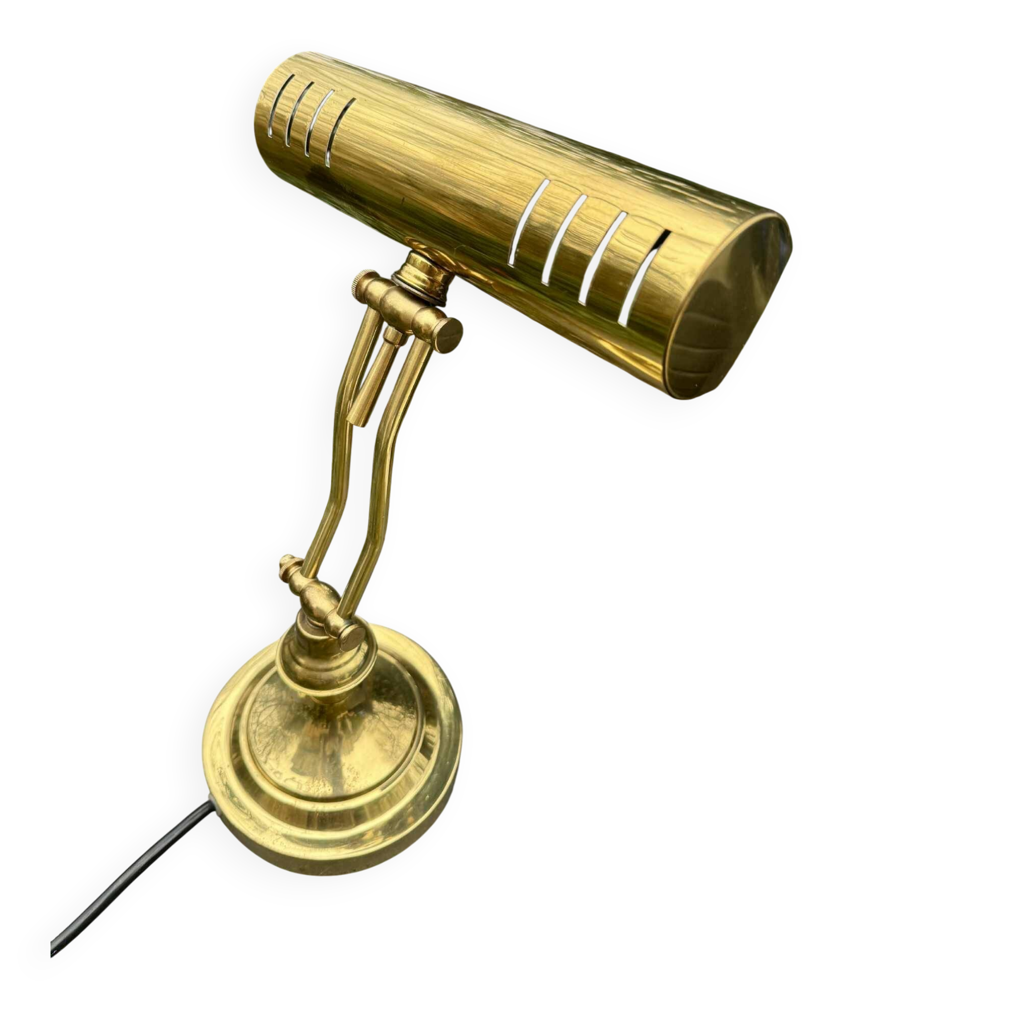 60s brass notary lamp