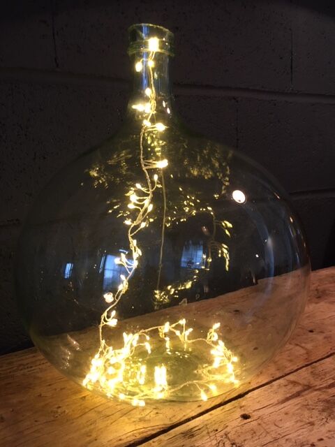 15L transparent old demijohn