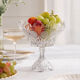 Large Bohemian crystal fruit bowl - 1950s