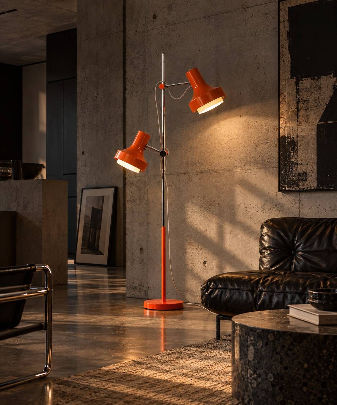 Josef Hurka Napako floor lamp, 1970s.