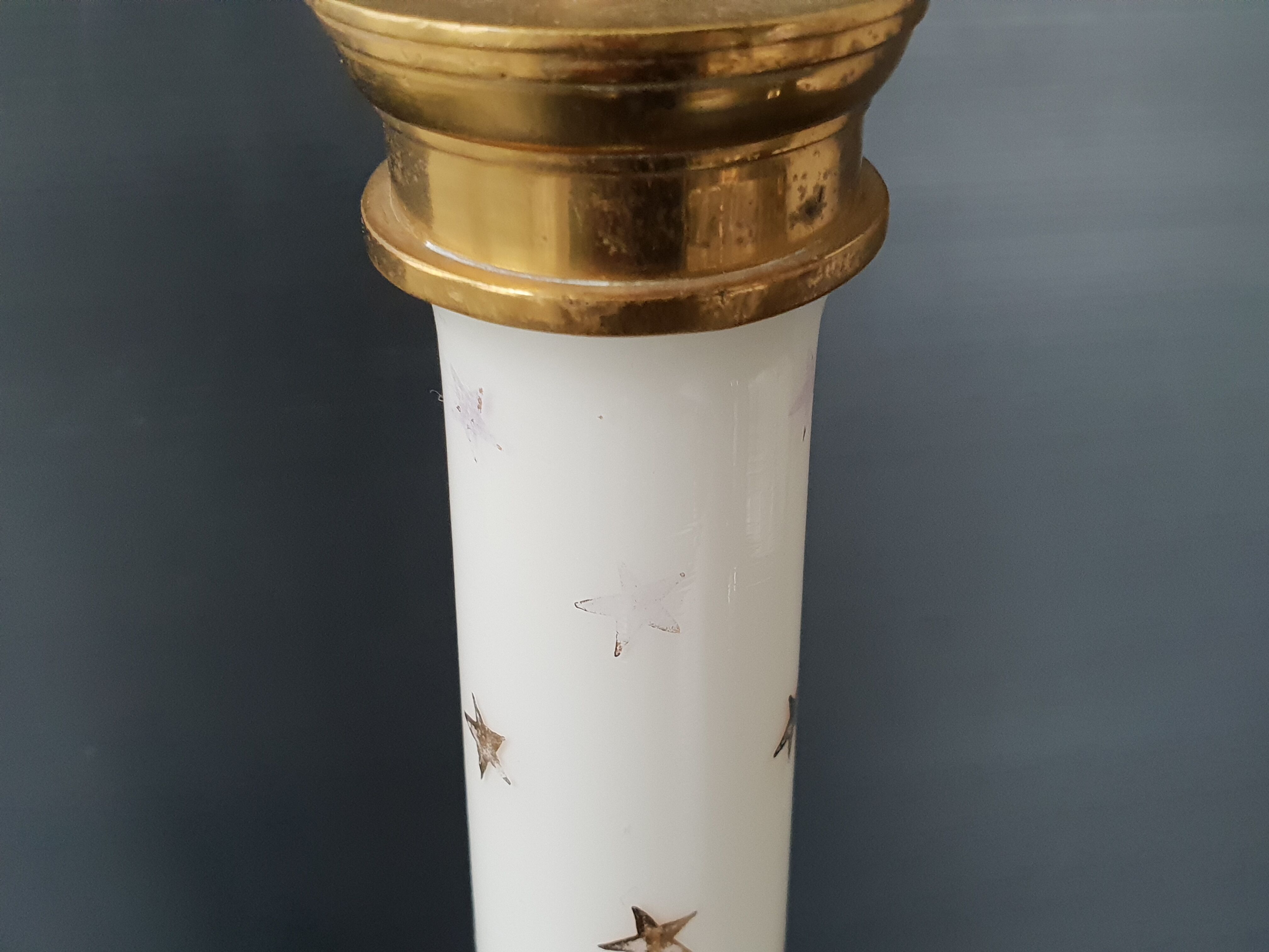 1950 vintage gold star table lamp