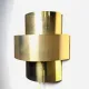 Gold Coloured Layered Wall Lamp By Anvia Nederland, The Netherlands, 1960S