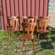 Série de 8 chaises de bistrot manufacture macorest kingersheim circa 1950
