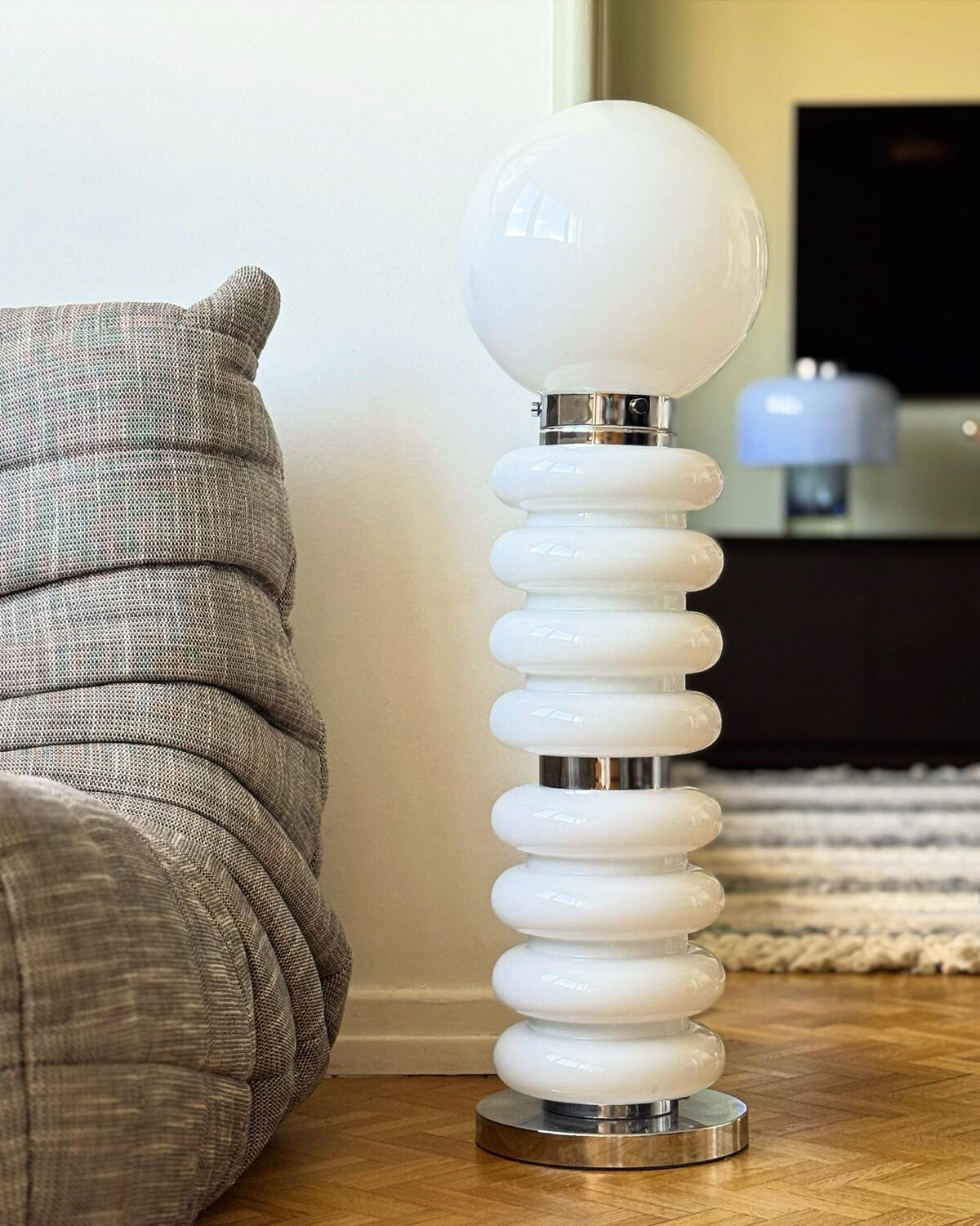 Large mid-century light fixture JSB