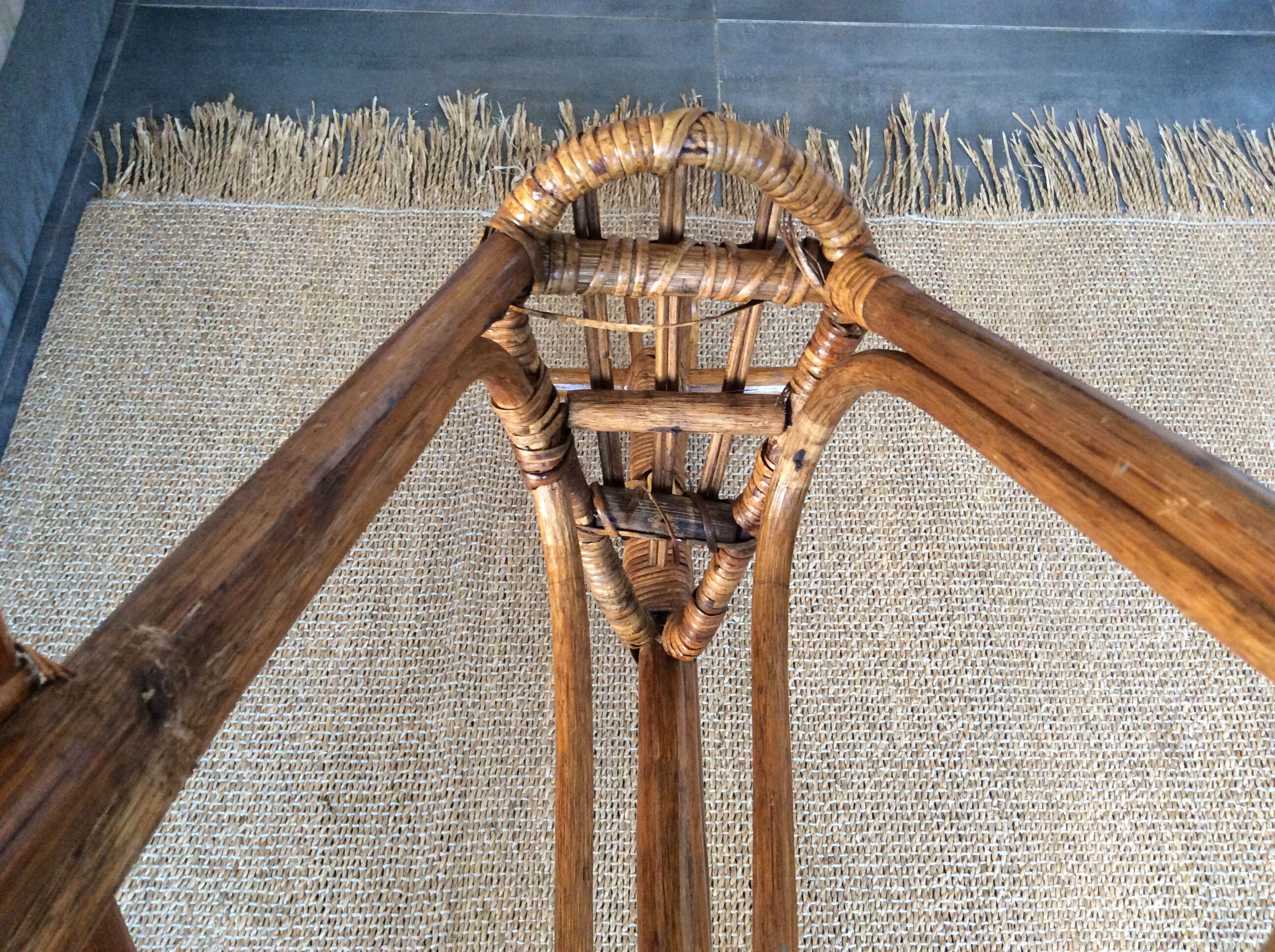 Rattan rocking horse