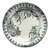 12 assiettes plates Terre de fer modèle Iris