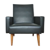 Black skai chair