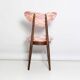 Heart-shaped chair mid-century in Fandango pink jacquard, Dedar, Europe, 1960s