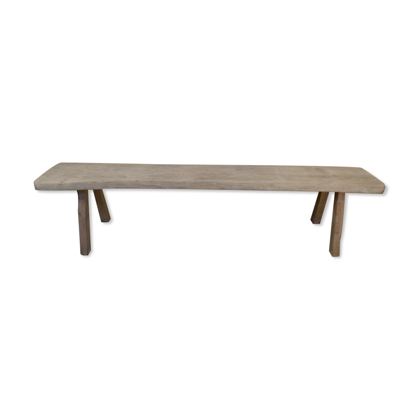 Banc en orme massif