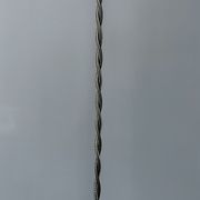 Small size black enamel hanging lamp with brass fixture