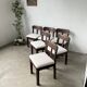 Set of 6 brutalist chairs from the 1940s