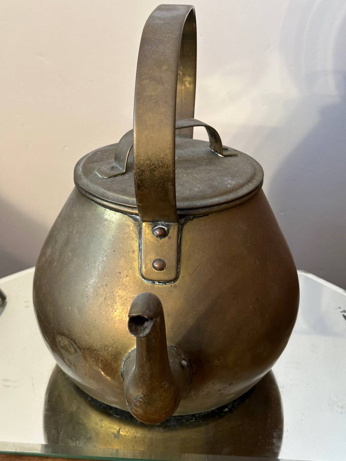 Copper kettle - 19th century folk arts