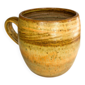 Vintage stoneware cup from the Abbey of Fontgombault.
