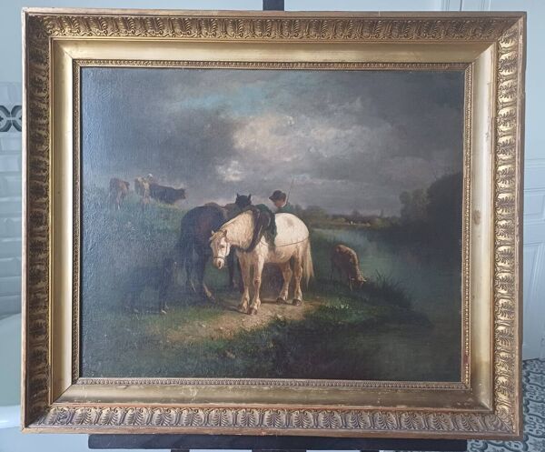 Le cheval de halage par Antonio CORTES