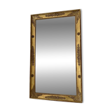 Antique gilded mirror from the Restoration period, 19th century.