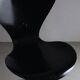 3117 Black swivel chair by Arne Jacobsen for Fritz Hansen