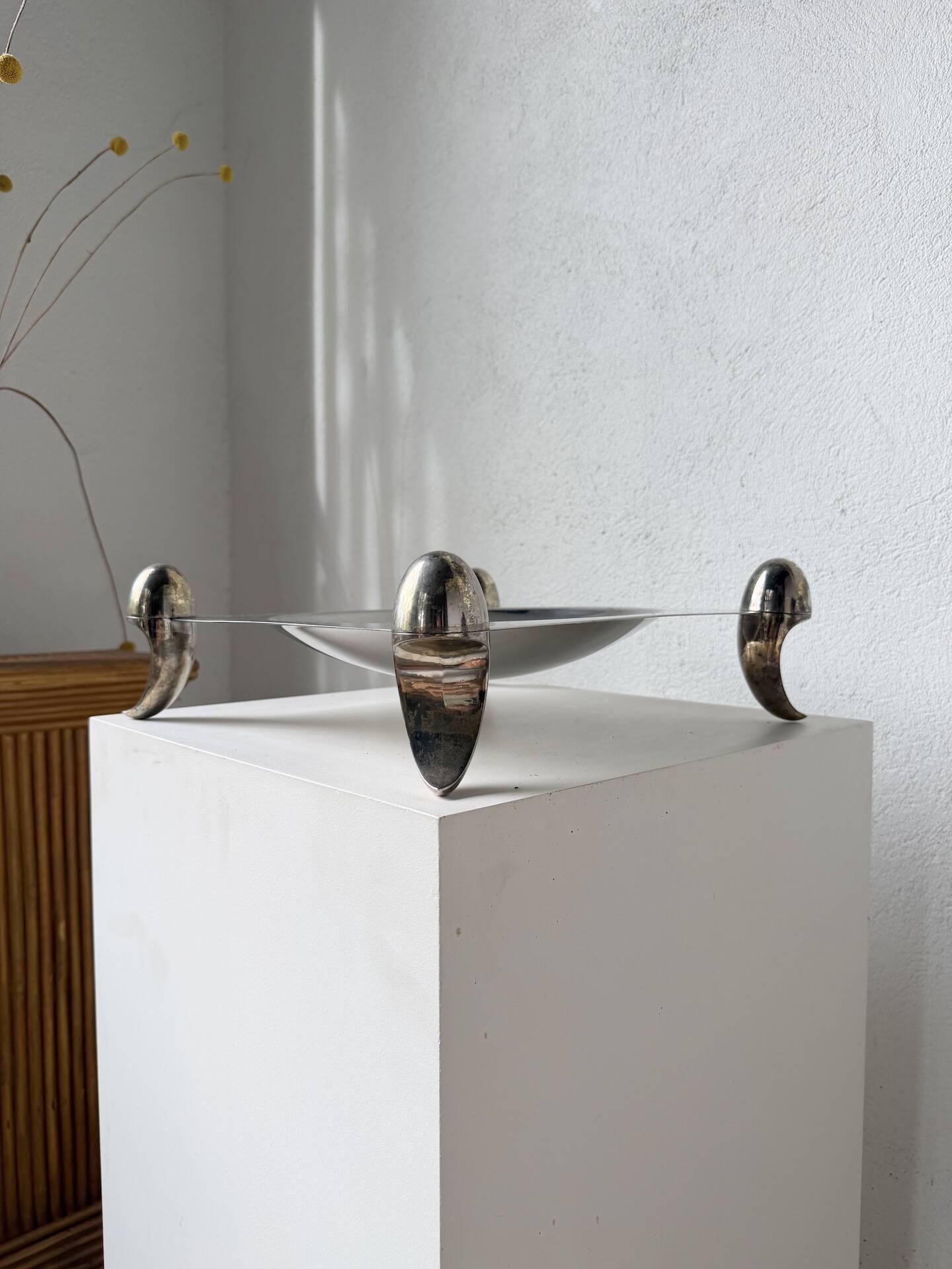 Silver-plated fruit bowl