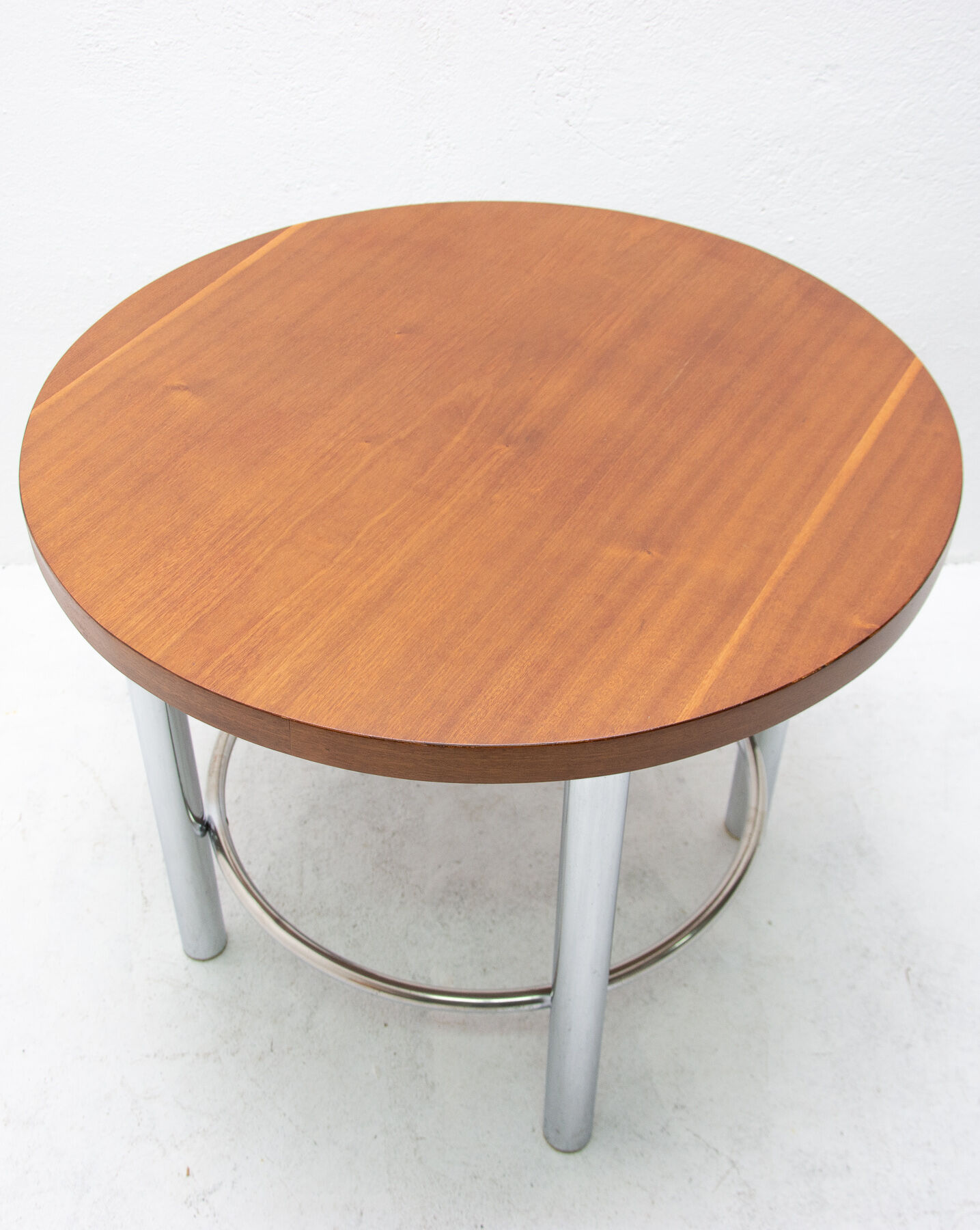 Bauhaus Chromed Coffee Table by Robert Slezak, 1930s