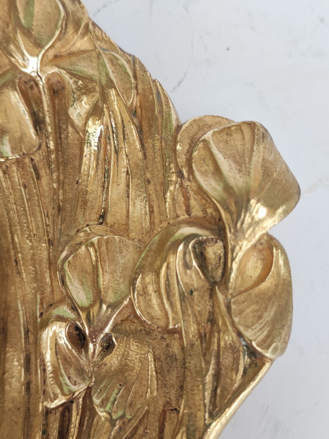 Art nouveau bronze vide-poches dish by Pierre Léon Dusouchet