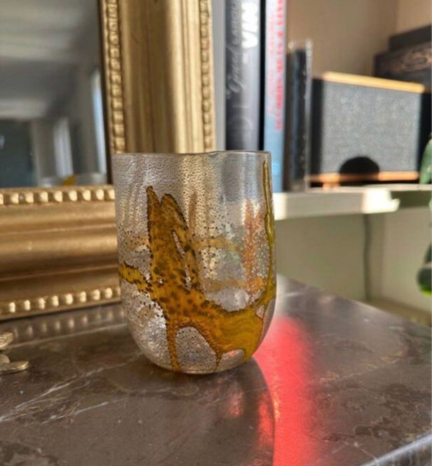 Set of Murano glass glasses