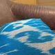 Silk Ikat Pillow Cover, Vertical Stripe Medallion Cushion 16x16