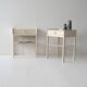 Tables de chevet scandinaves laquées blanches des années 1960