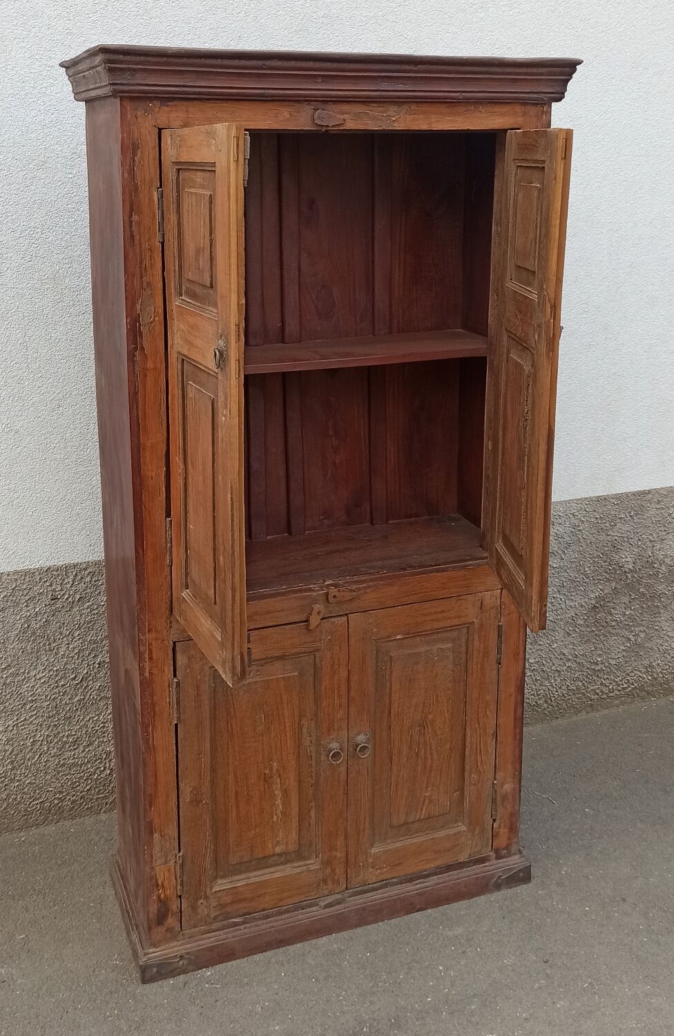 Old wooden wardrobe