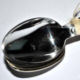 Set of 6 old teaspoons in silver metal - tulip frieze - Goldsmith Boulenger 1900 14cm