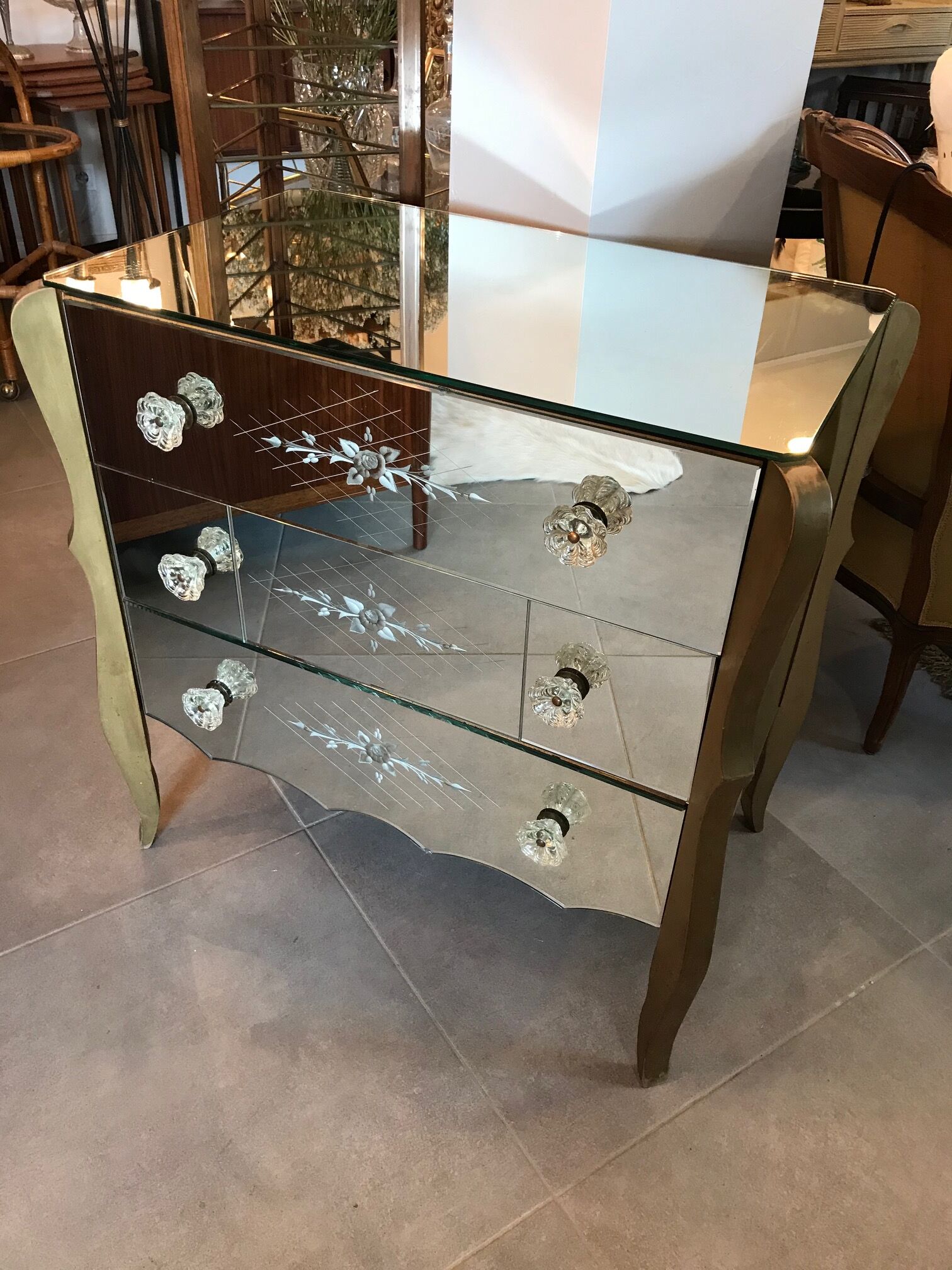 Beautiful Venetian mirror dresser