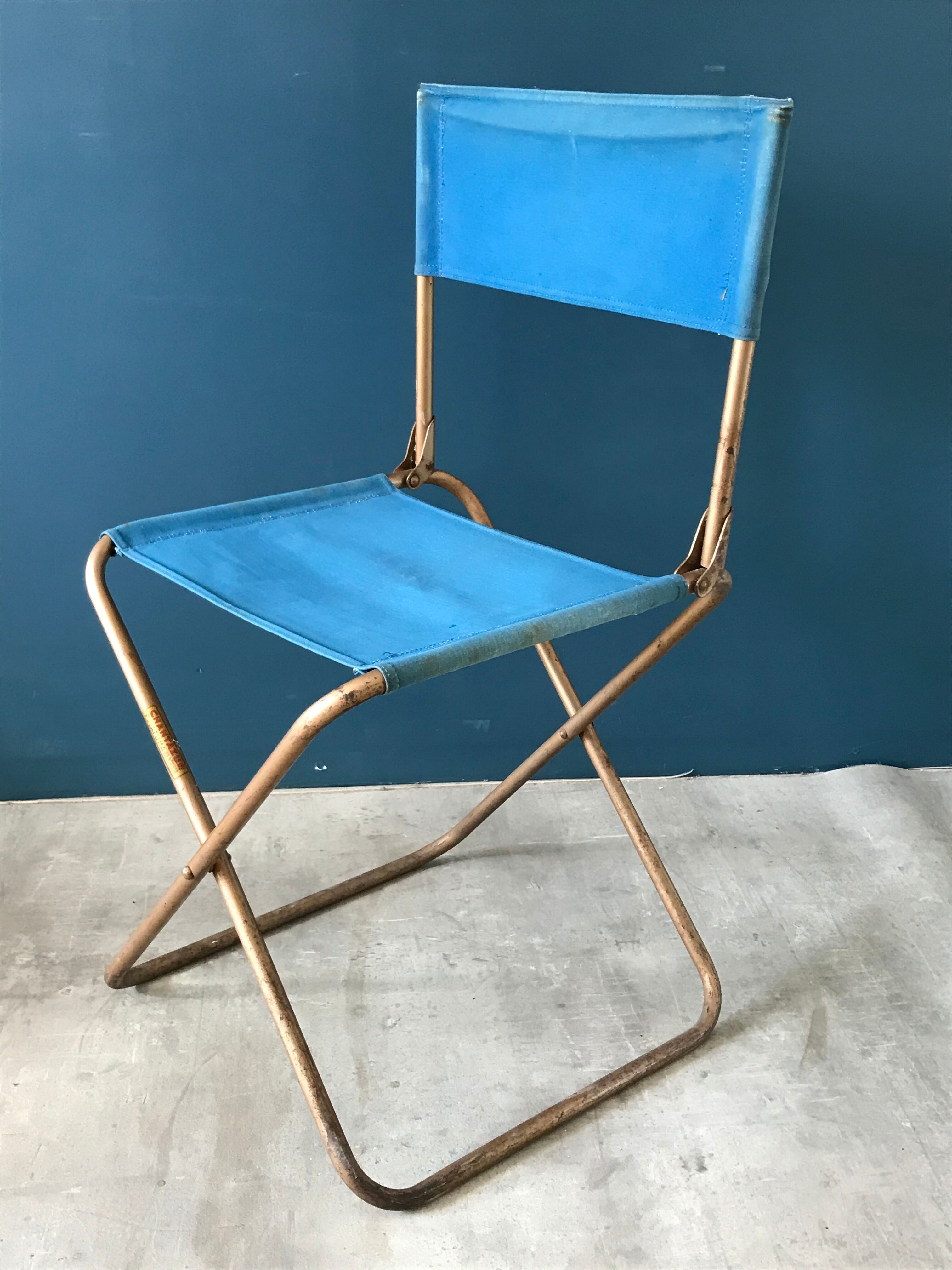 Chaise de camping vintage