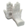 Ceramic bookends in the shape of hands.
