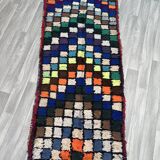 Unique Moroccan Rug-Vintage Art Deco Rug-The Rarest Moroccan Rug-Home Decor