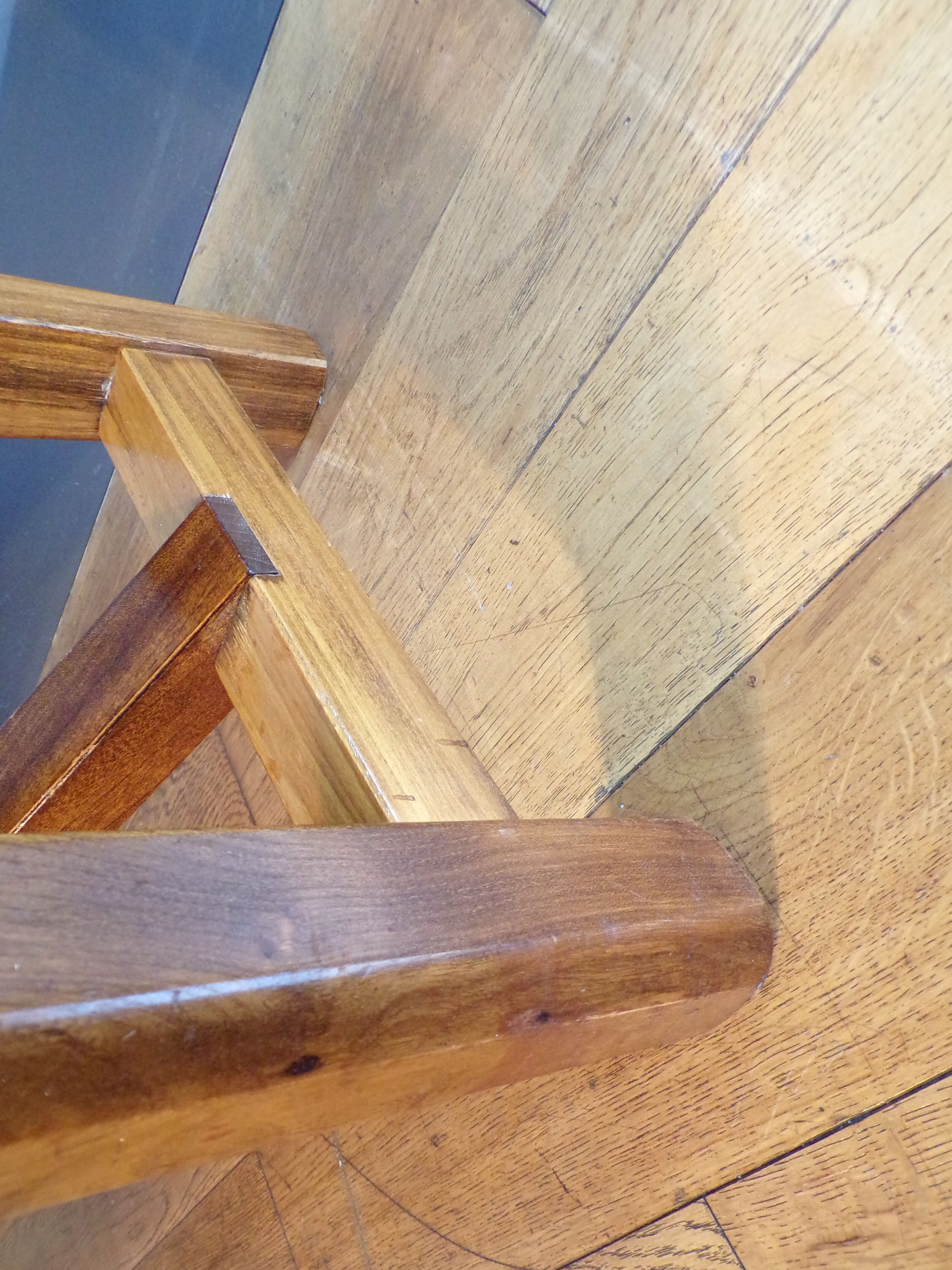 Brutalist elm farm bench