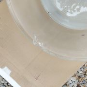 Holophane art deco glass pendant light