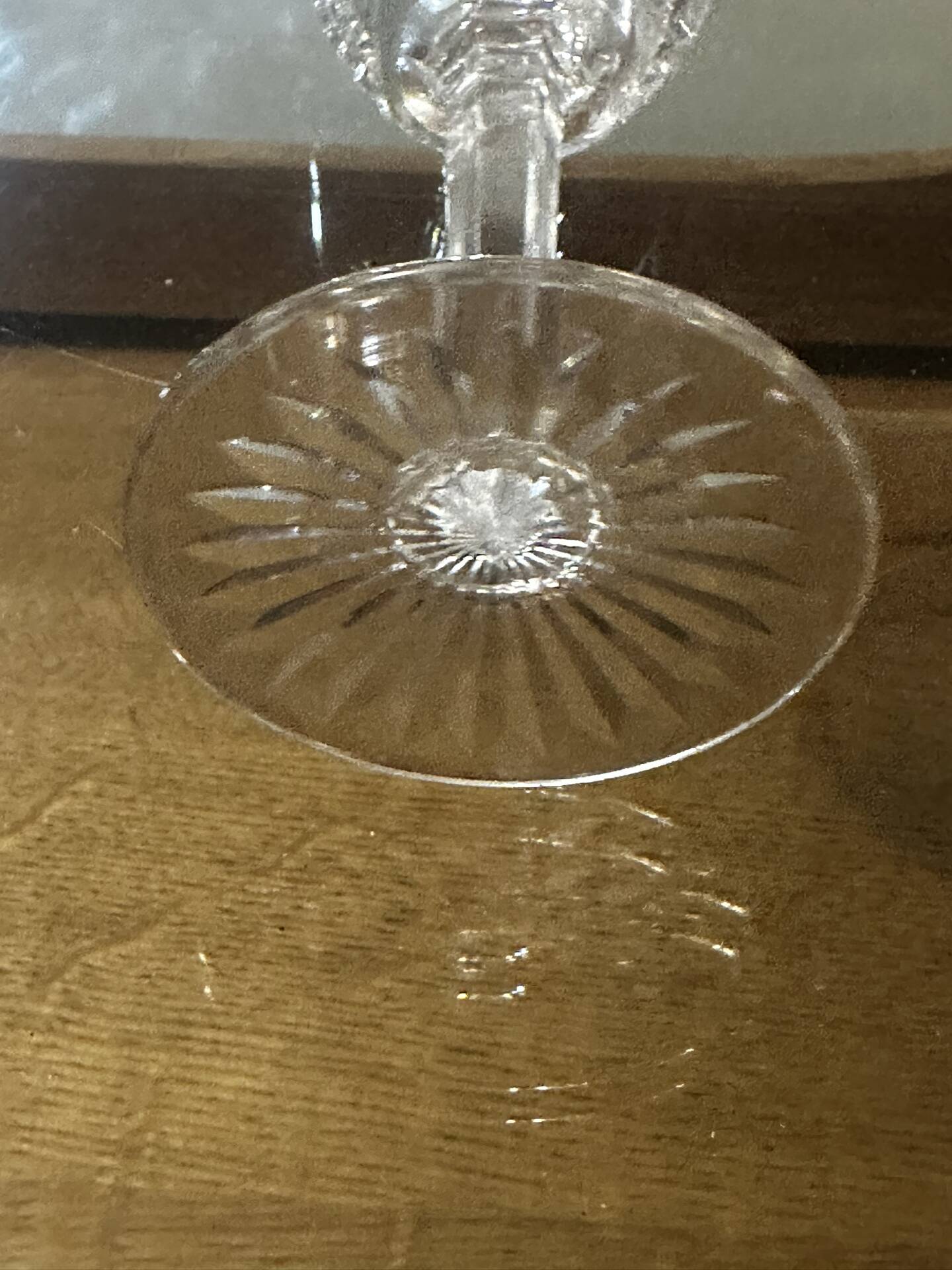 12 Baccarat crystal glasses stamped model Epron H 12.2 cm