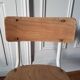 Chaise d'école vintage