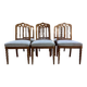 Set of 6 Restoration period "Chapelet" chairs