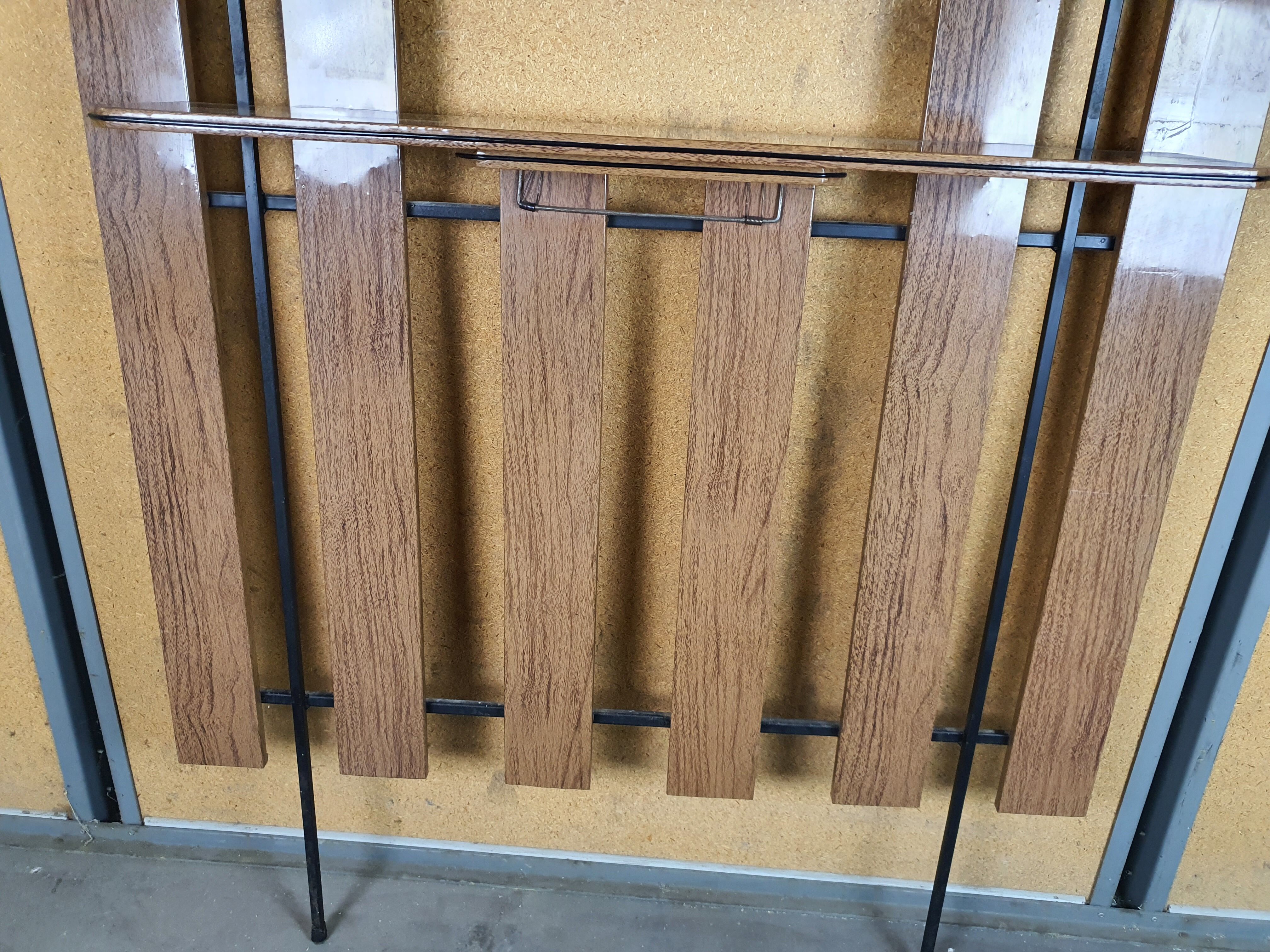 Wall coat hanger with mirror, 50s