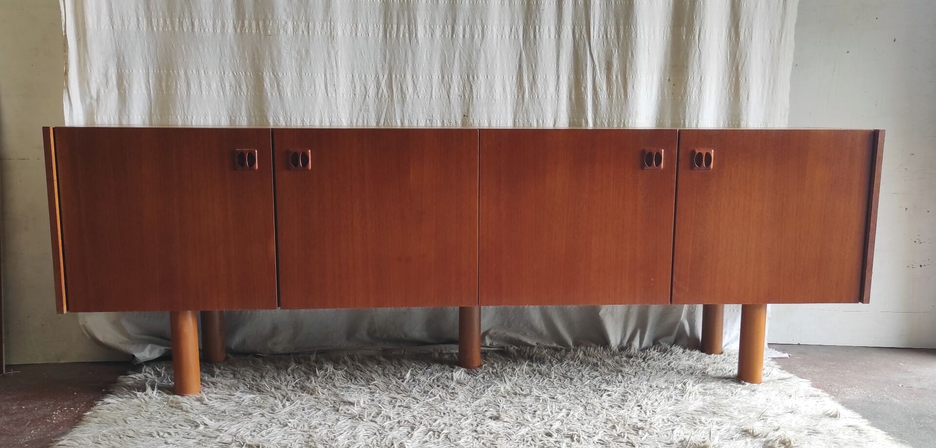 Teak sideboard in Scandinavian style - 1960s/70s